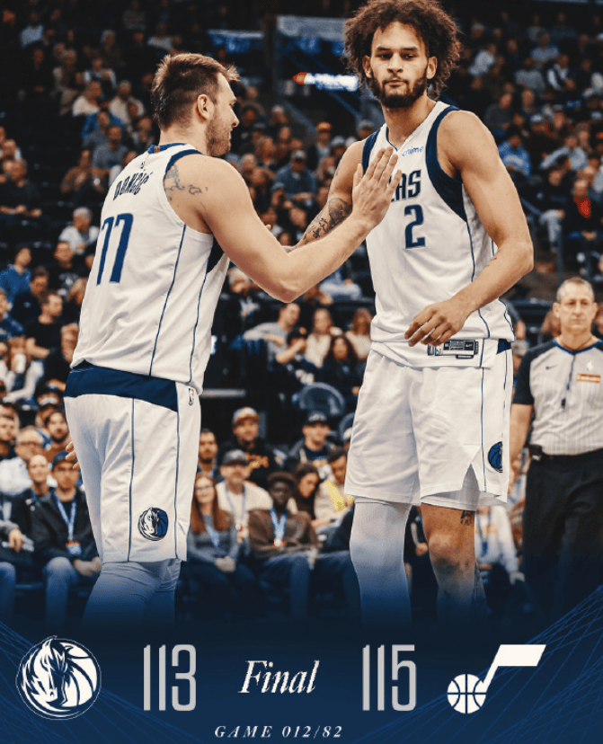 开云体育官网-独行侠惜败爵士，卢卡-东契奇得分过百难救主